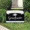 Big Dot of Happiness Silver Graduation Party Yard Sign Lawn Decorations - Congratulations Party Yardy Sign